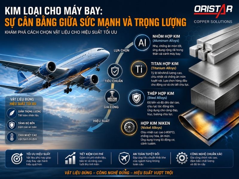 Kim Loại Cho Máy Bay: Cách Chọn Vật Liệu Hàng Không Theo Ứng Dụng, Tiêu Chuẩn Và Gia Công