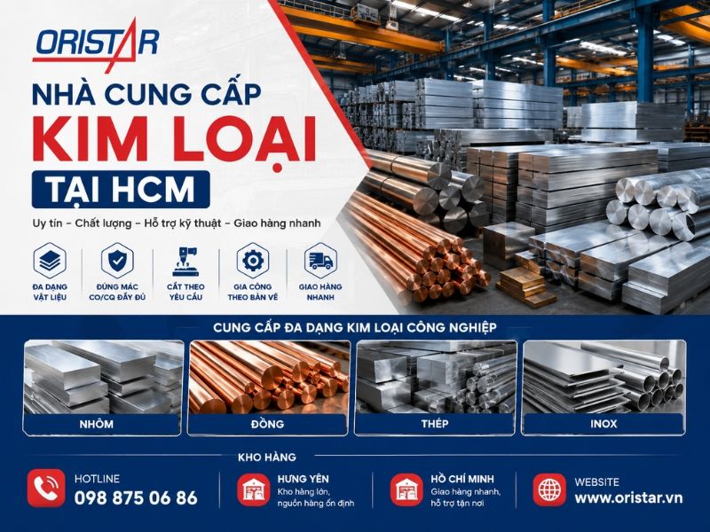 Nhà Cung Cấp Kim Loại Tại HCM Uy Tín Cho Doanh Nghiệp Cơ Khí & Sản Xuất
