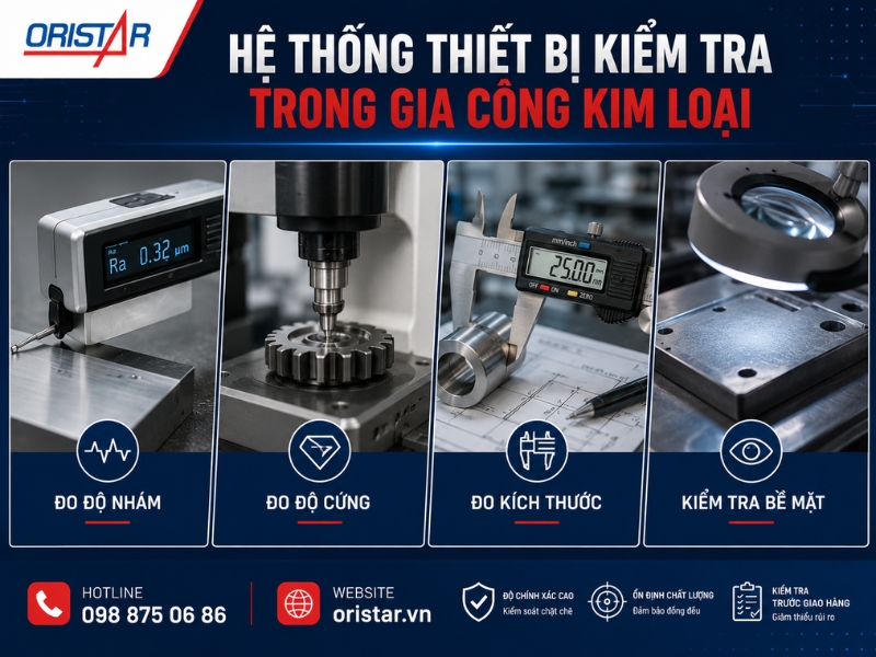 Hệ Thống Thiết Bị Kiểm Tra Trong Gia C&ocirc;ng Kim Loại