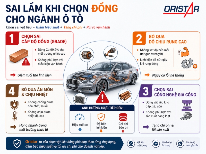 Sai lầm khi chọn đồng cho &ocirc; t&ocirc;