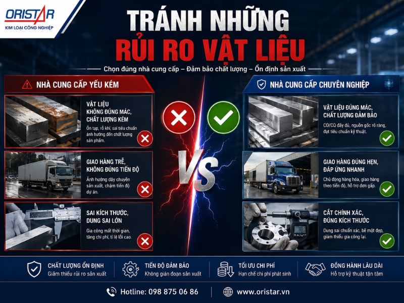 Những Sai Lầm Khi Chọn Nh&agrave; Cung Cấp Kim Loại